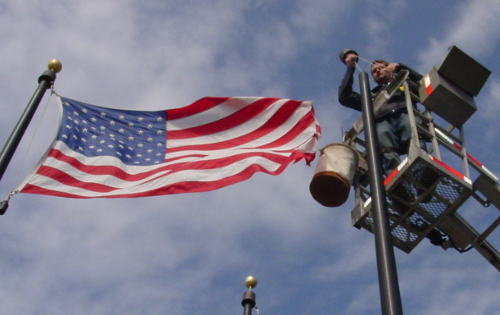 Flagpole Repair & Re-Rope