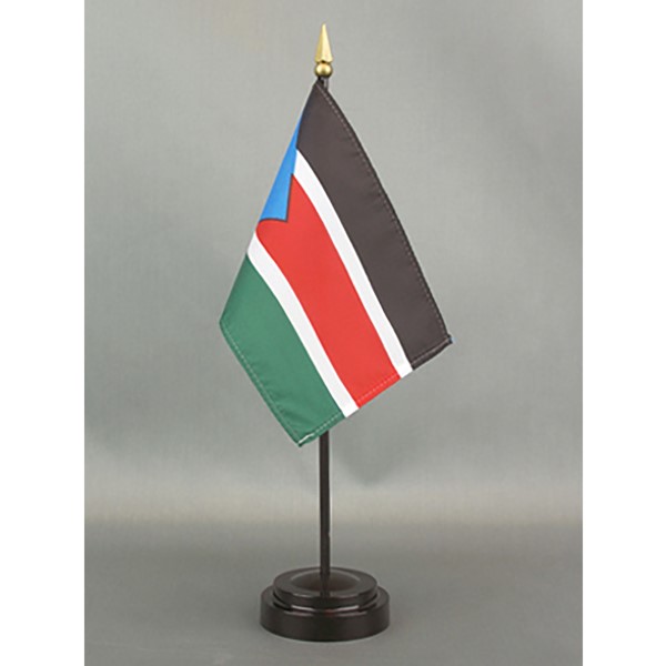 4x6in Mounted South Sudan Flag