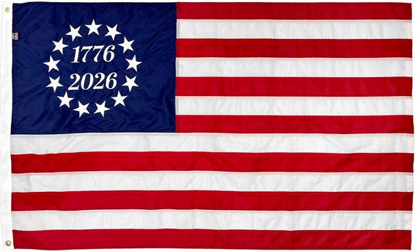 Betsy 1776-2026 3x5ft Nylon Flag