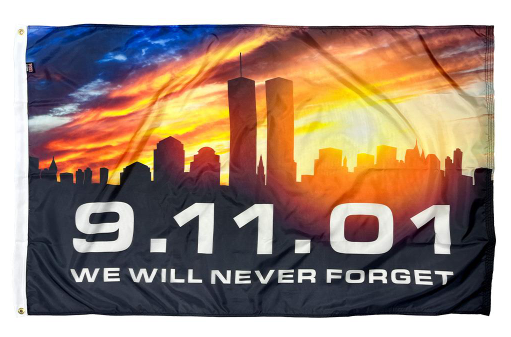 Twin Tower Sunset 3x5ft Nylon Flag