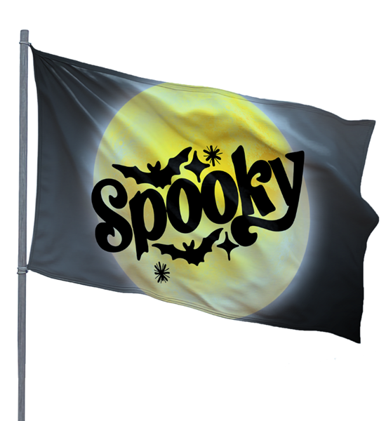 Spooky Moon 3x5ft Nylon Flag 1