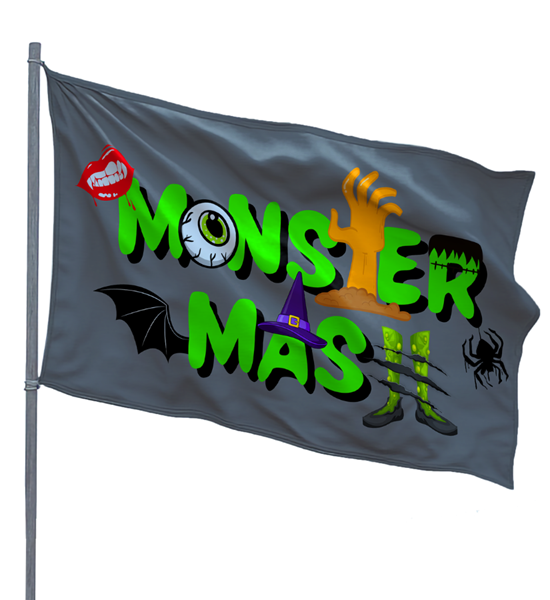 Monster Mash 3x5ft Nylon Flag 1