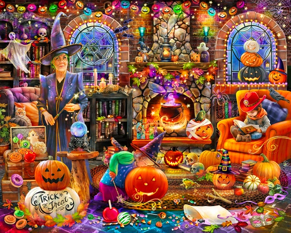 Springbok Grandma's Halloween Party Puzzle
