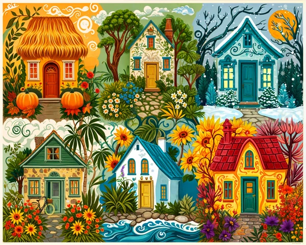 Springbok Seasons Of Home Puzzle