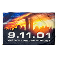 Twin Tower Sunset 3x5ft Nylon Flag