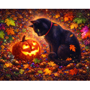 Springbok Enchanted Pumpkin Cat Puzzle