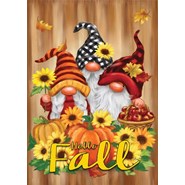 Gnome Harvest 28x40in House Flag
